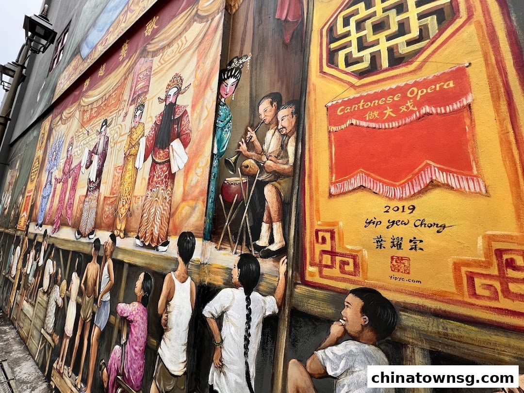 Cantonese Opera - Wall Mural by Yip Yew Chong