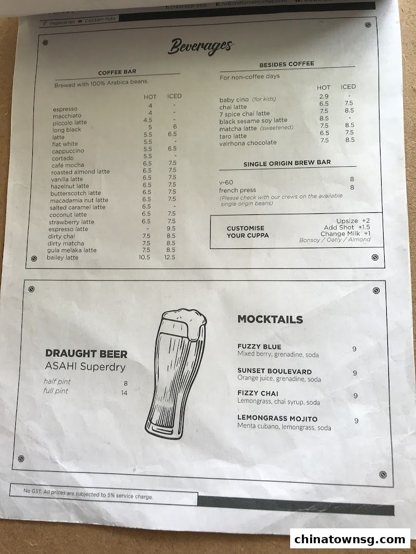 Craftsmen Coffee Clarke Quay Central