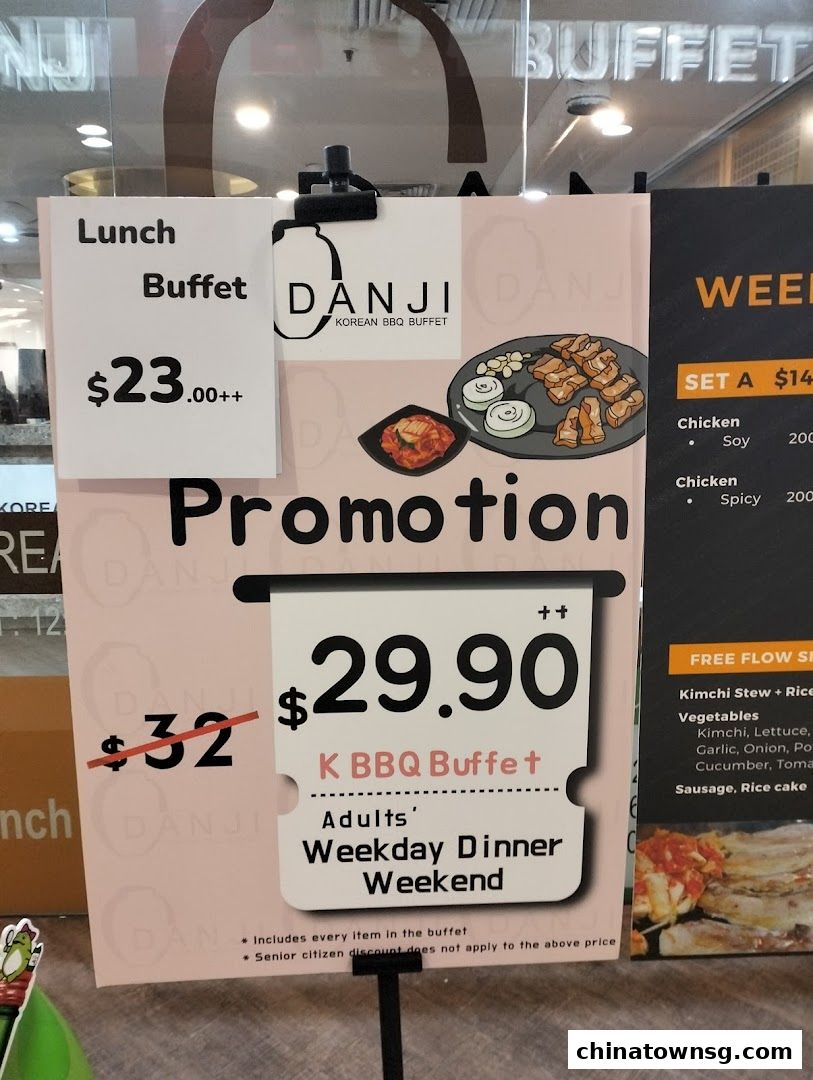 Danji Korean BBQ Buffet Chinatown Point