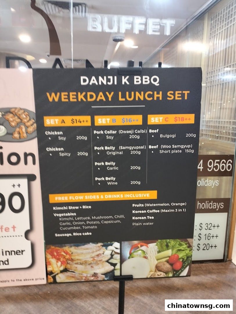 Danji Korean BBQ Buffet Chinatown Point