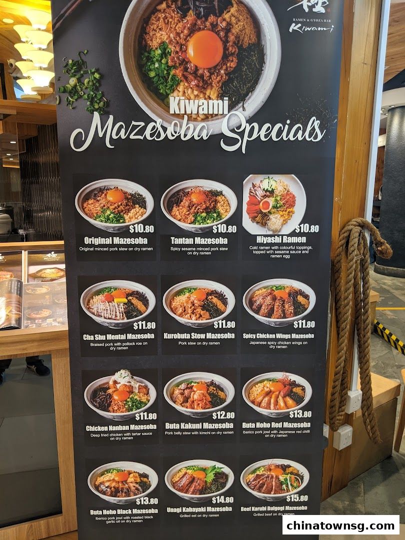 Kiwami Ramen  Gyoza Bar Chinatown Point