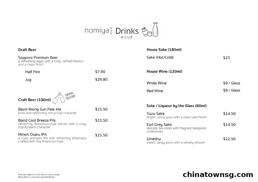 Nomiya Izakaya  Sake Bar