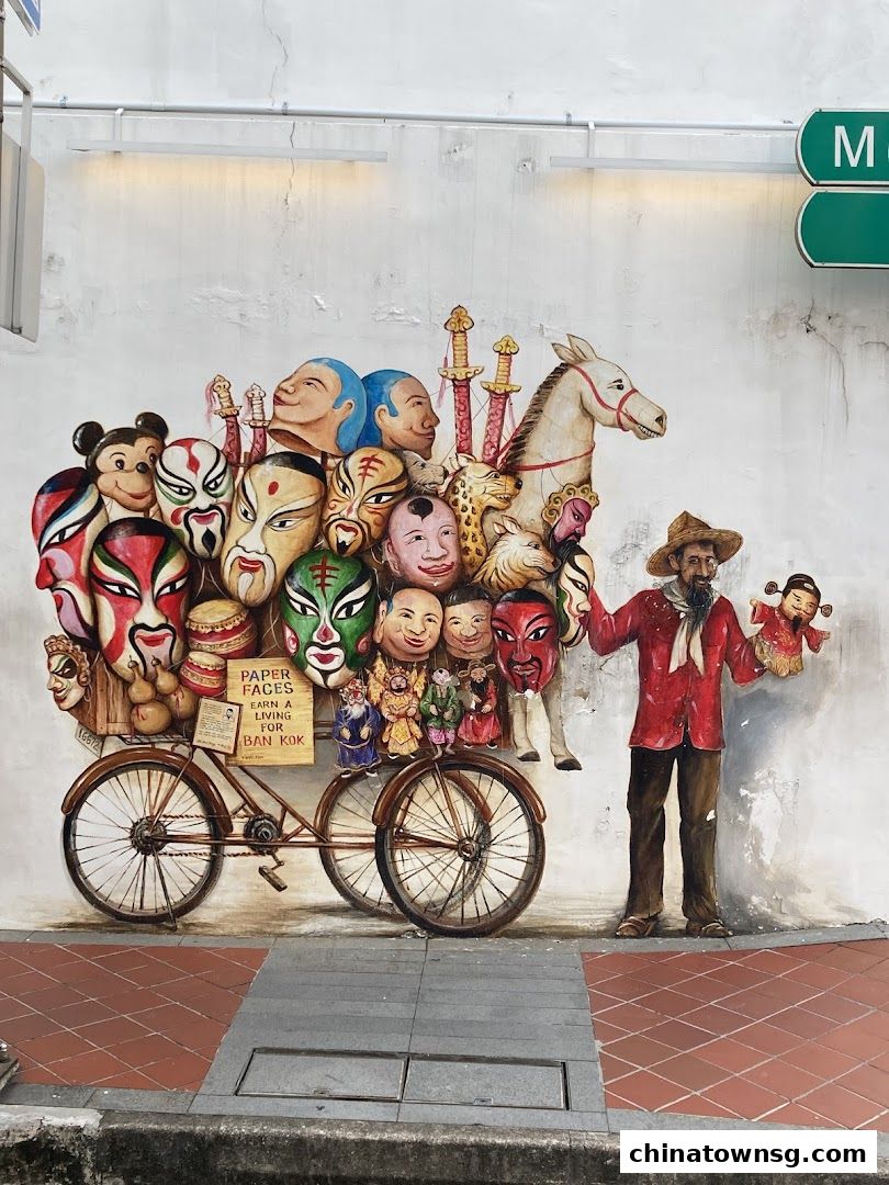 Paper Mask  Puppet Seller by Yip Yew Chong