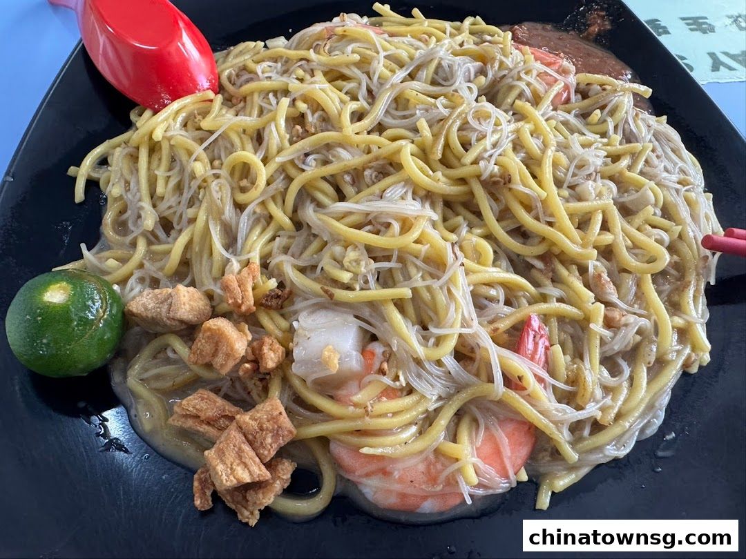 You Fu Fried Hokkien Prawn Noodle Chinatown