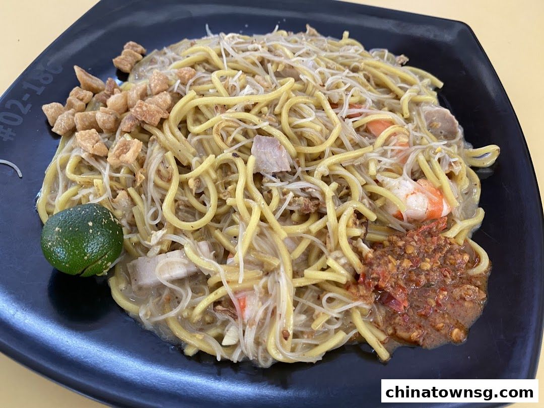 You Fu Fried Hokkien Prawn Noodle Chinatown