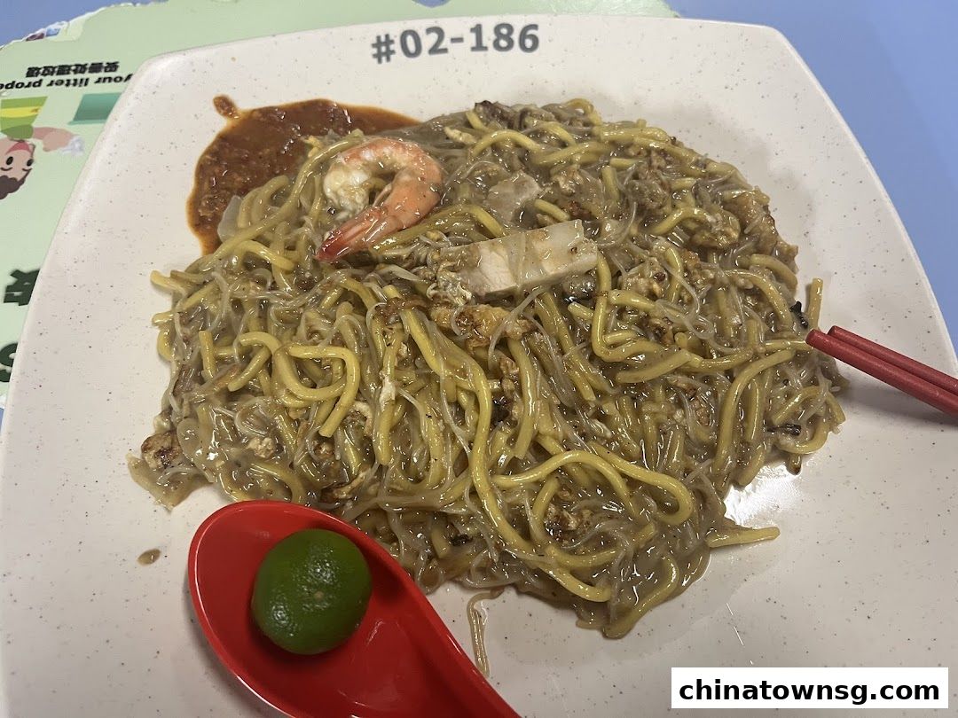 You Fu Fried Hokkien Prawn Noodle Chinatown