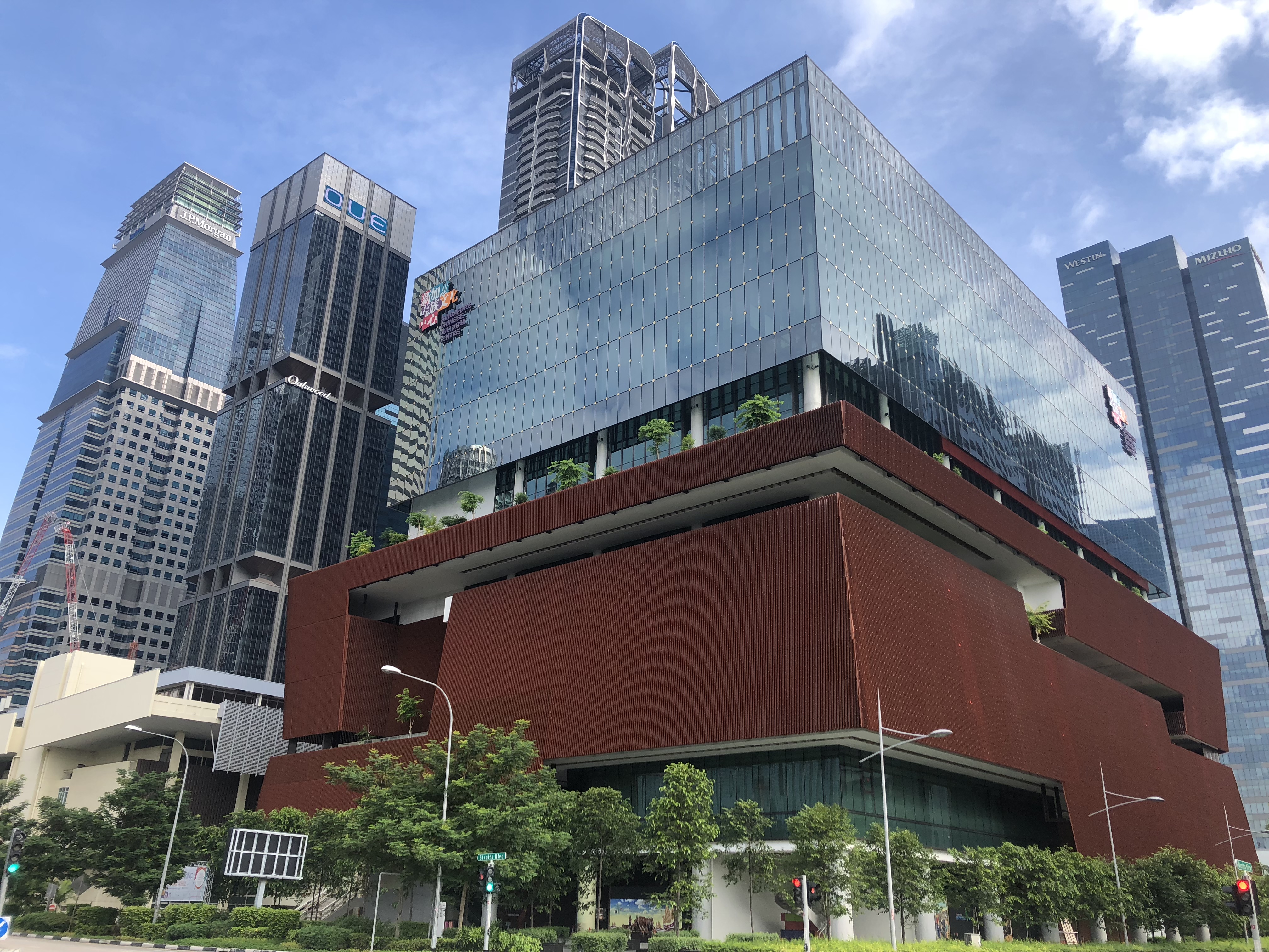Singapore Chinese Cultural Centre building on Straits Boulevard exterior
