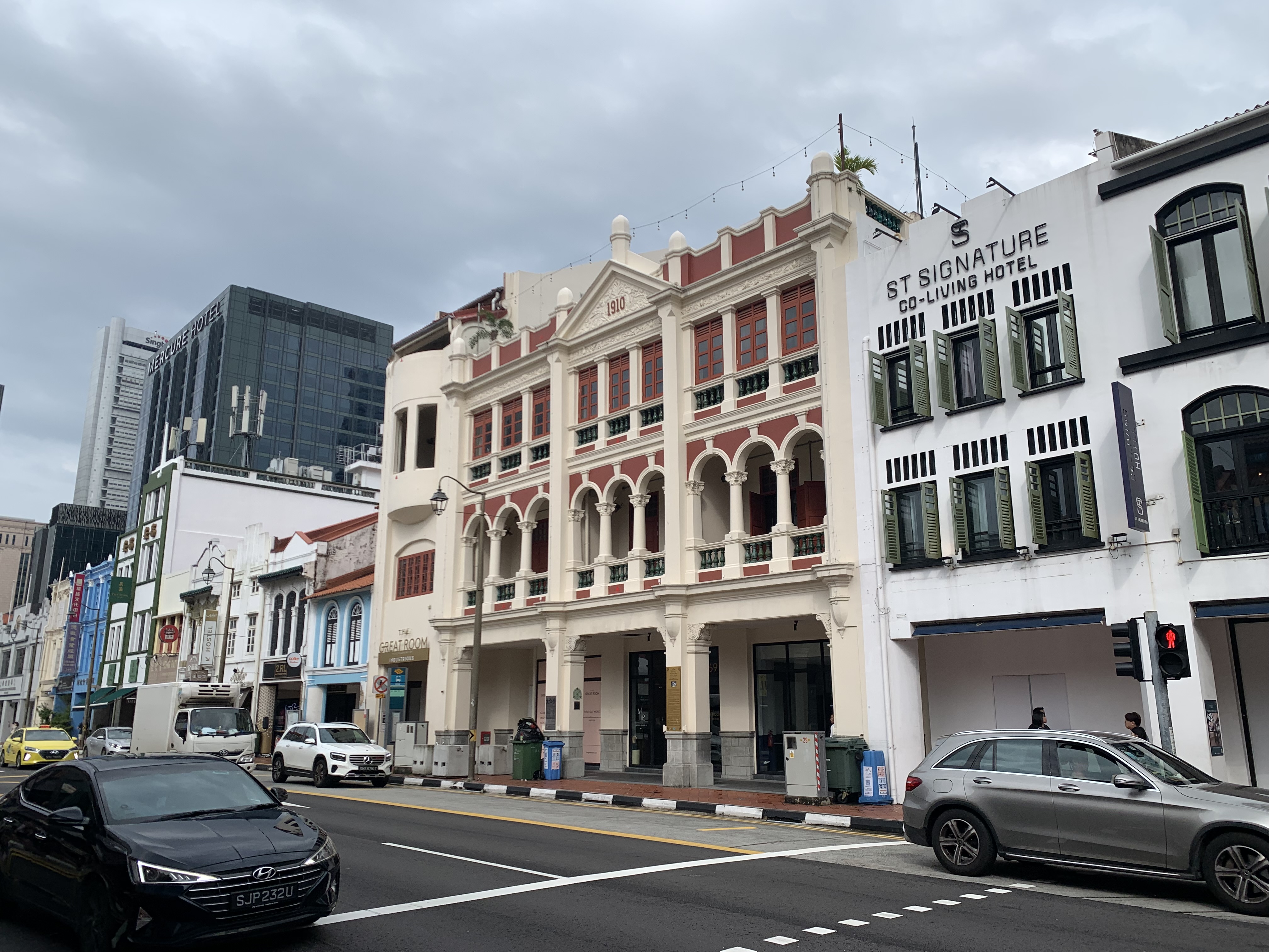 Eu Yan Sang heritage building on South Bridge Road Chinatown Singapore